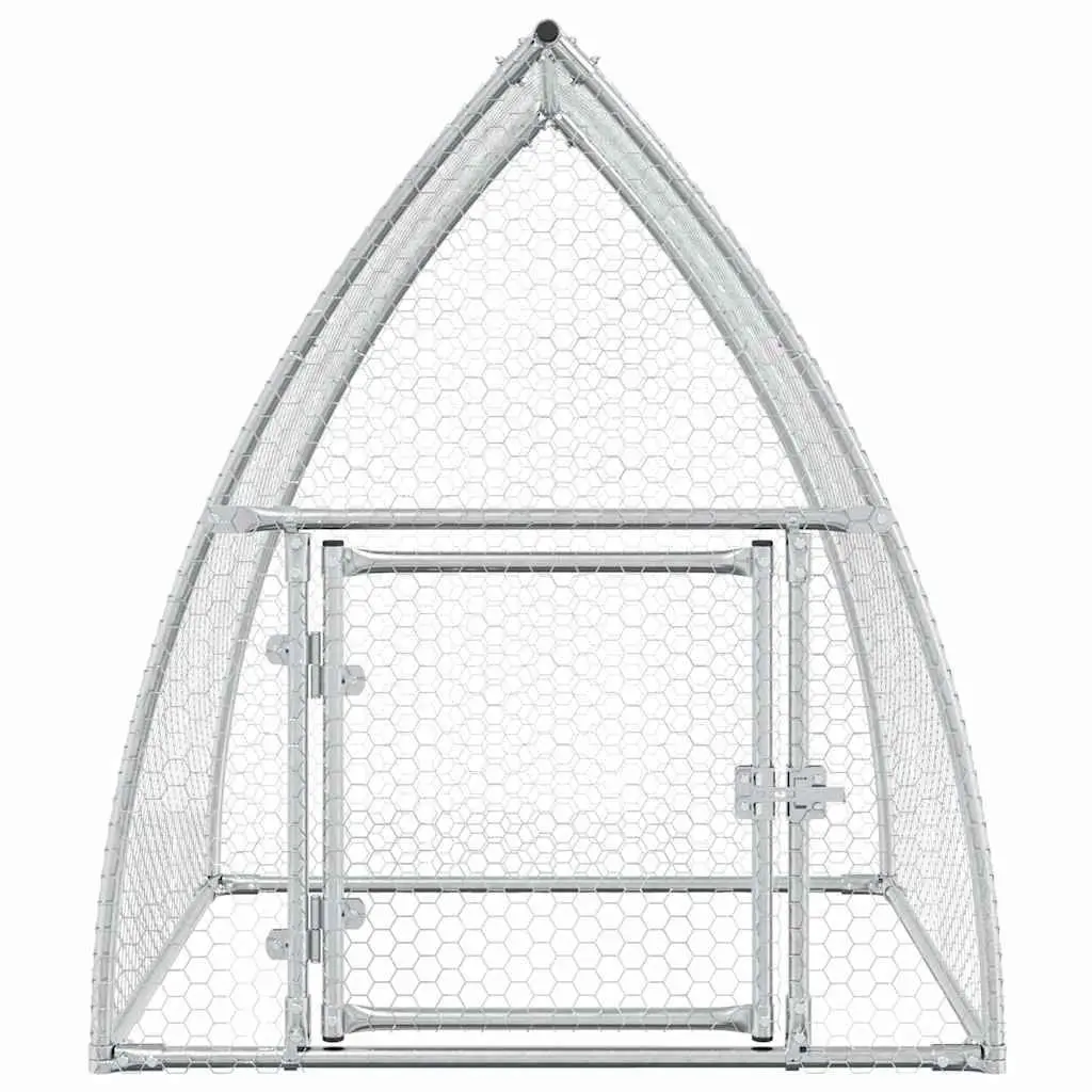 Chicken Cage Galvanised Steel Walk-in Outdoor Enclosure for Small Animals 100 x 105 x 120 cm