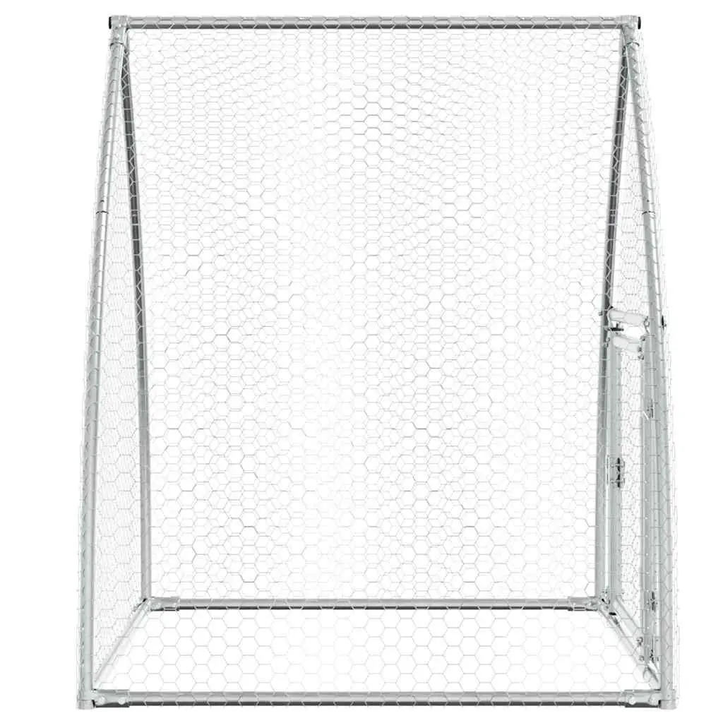 Chicken Cage Galvanised Steel Walk-in Outdoor Enclosure for Small Animals 100 x 105 x 120 cm