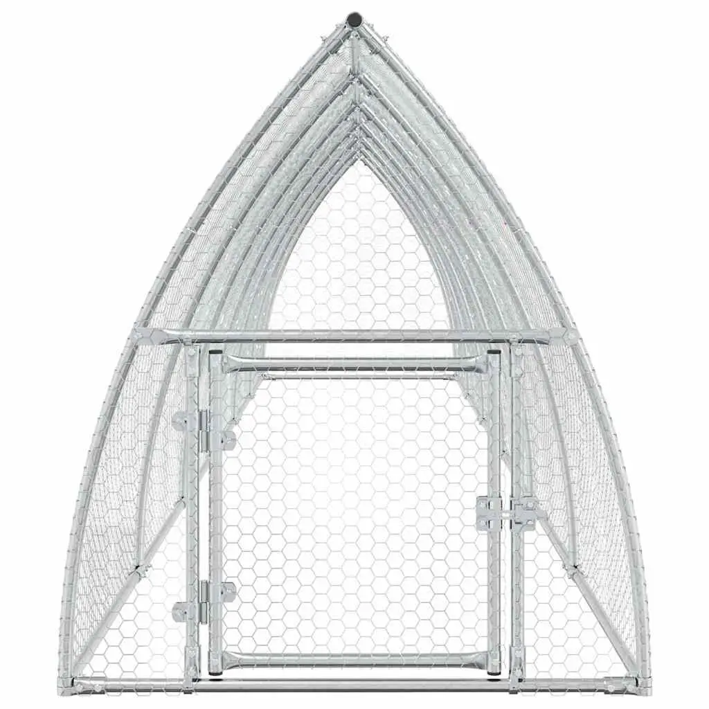 Chicken Cage Galvanised Steel 600x105x120cm Outdoor Enclosure Small Animals Hens