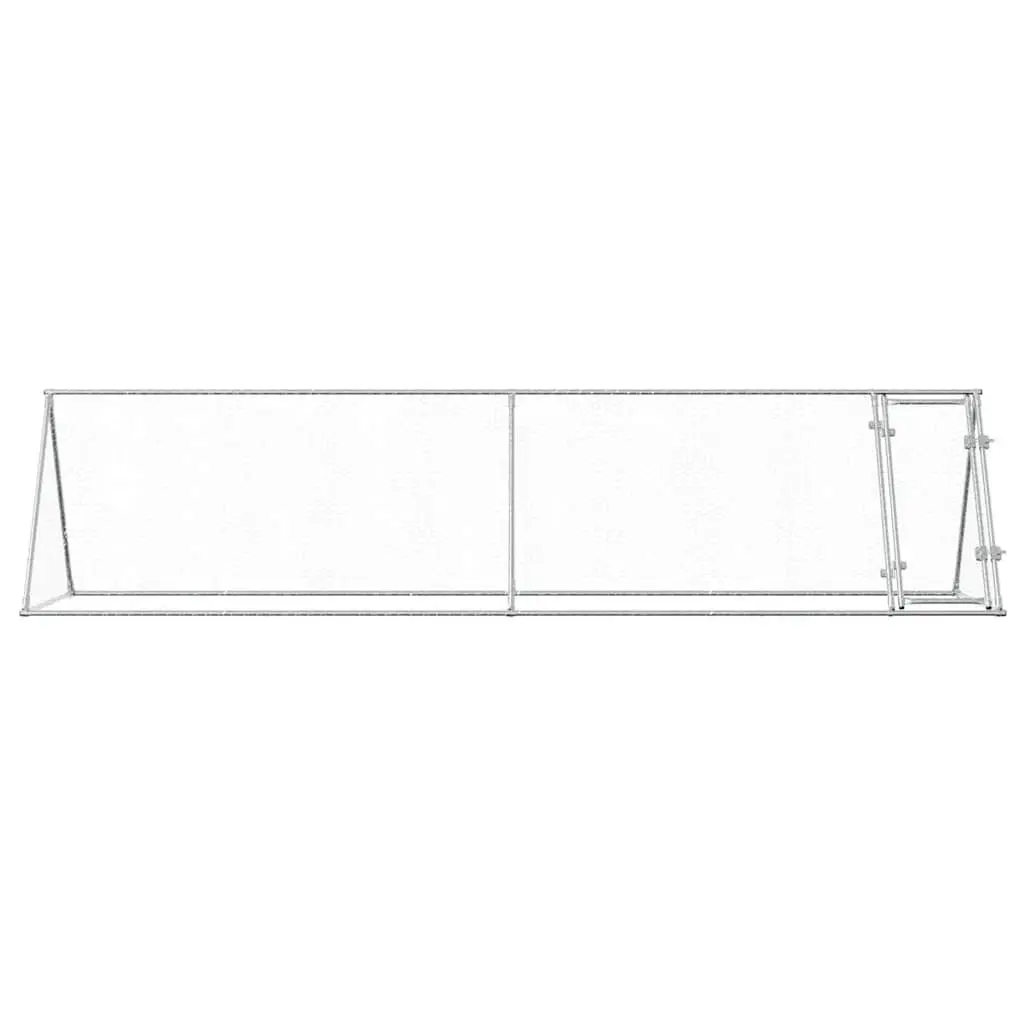 Chicken Cage Galvanised Steel Walk In Coop 400x105x91 cm