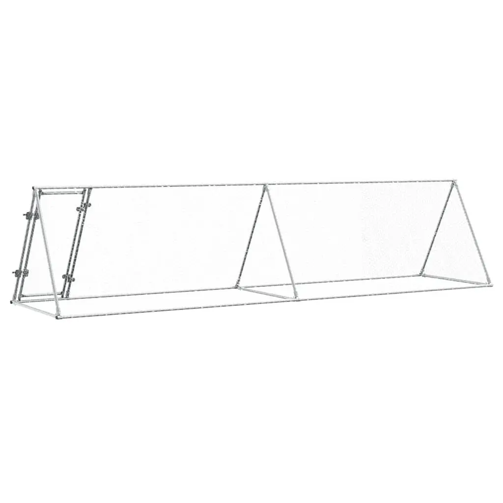 Chicken Cage Galvanised Steel Walk In Coop 400x105x91 cm