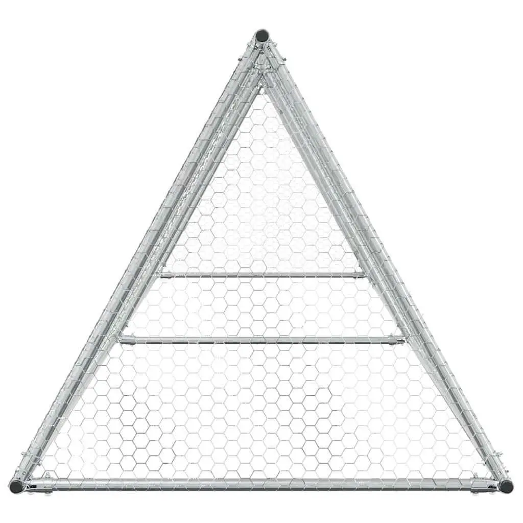 Chicken Cage Galvanised Steel Walk In Coop 400x105x91 cm