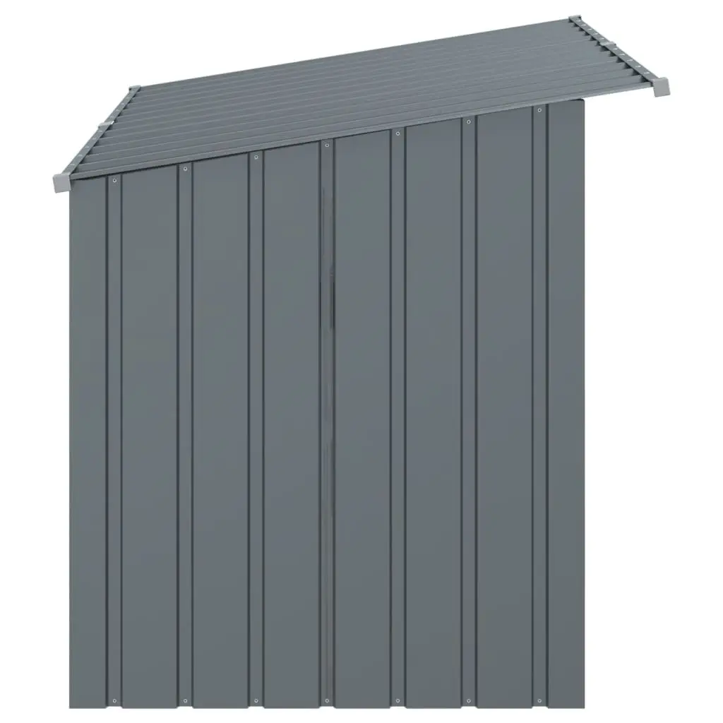 Dog Kennel Galvanised Steel Construction Anthracite Outdoor Shelter 153 x 91 x 110 cm