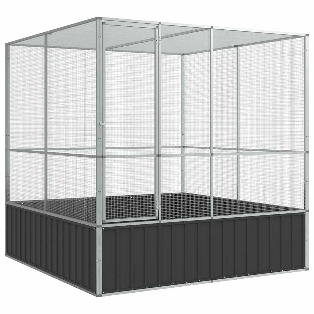 Bird Aviary Large Galvanised Steel Cage 211x207x212cm
