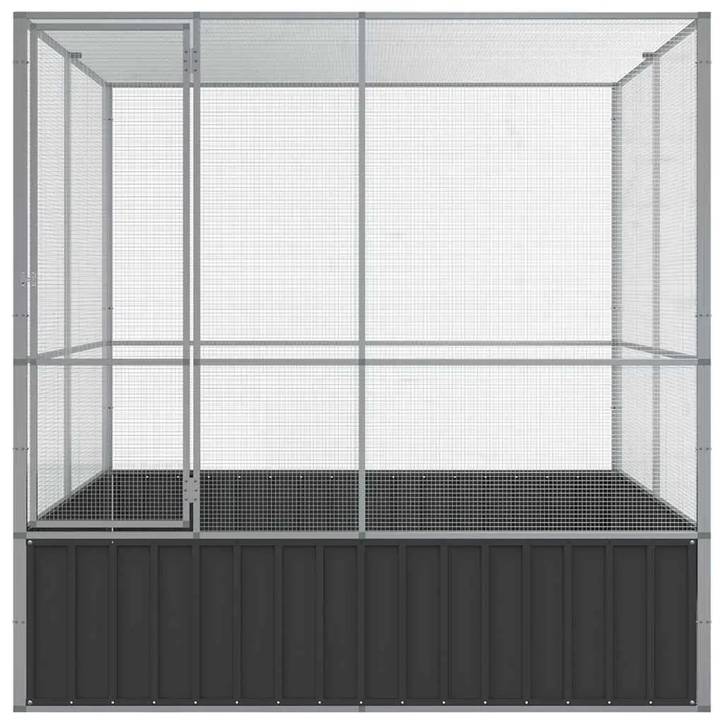 Bird Aviary Large Galvanised Steel Cage 211x207x212cm