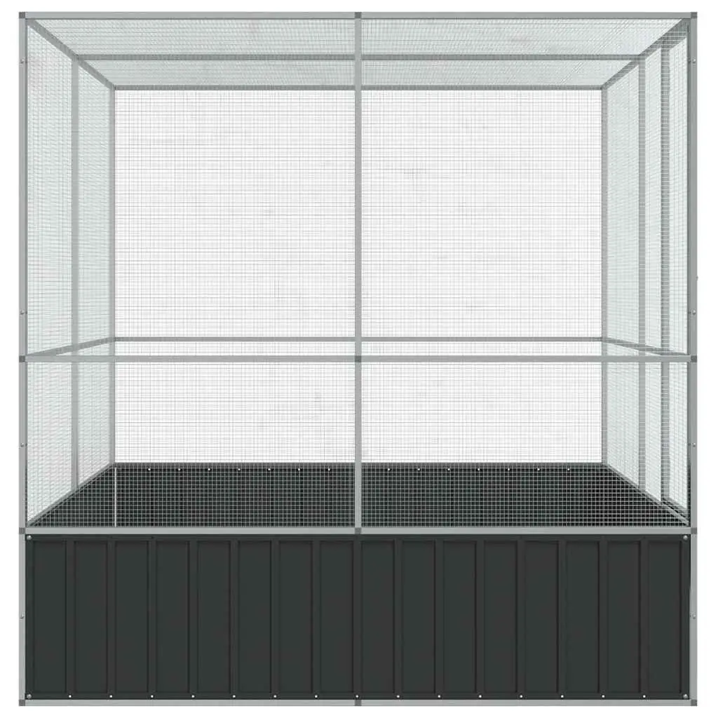 Bird Aviary Large Galvanised Steel Cage 211x207x212cm