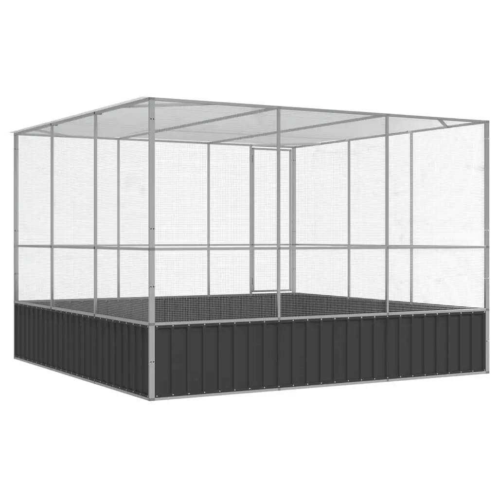 Bird Cage Large Aviary Steel Mesh 311x307x212cm Galvanised Outdoor Enclosure
