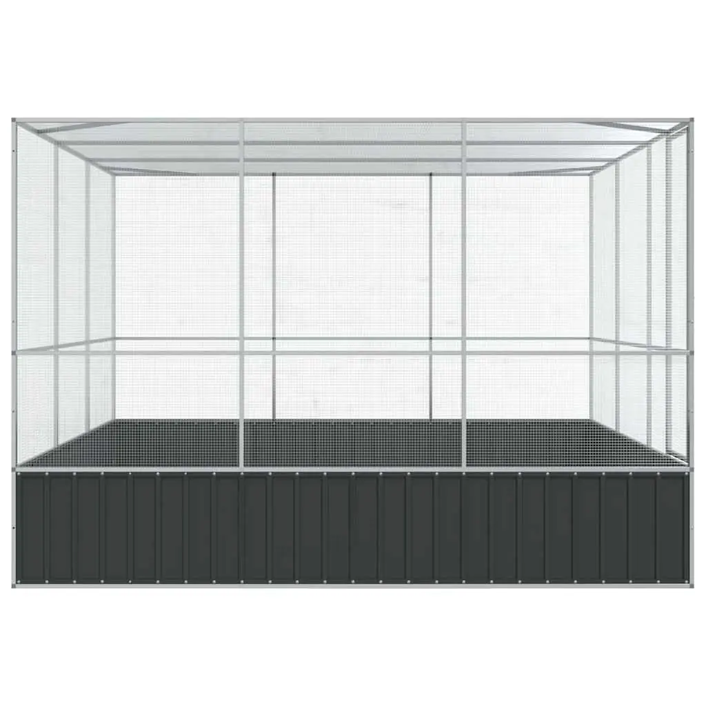 Bird Cage Large Aviary Steel Mesh 311x307x212cm Galvanised Outdoor Enclosure