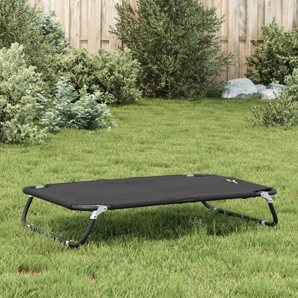 Dog Bed Foldable Elevated Cot Oxford Fabric Anthracite