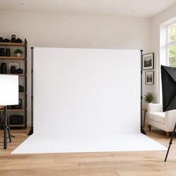 Backdrop Stand Black Adjustable Photography Studio Display 175-305cm Width