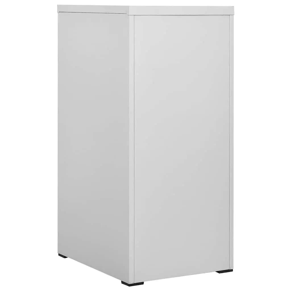 Filing Cabinet Steel 3 Drawer Organiser Grey