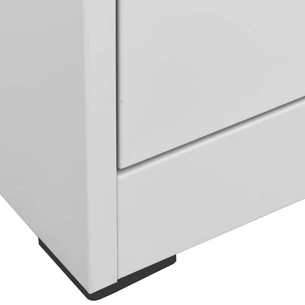 Filing Cabinet Steel 3 Drawer Organiser Grey