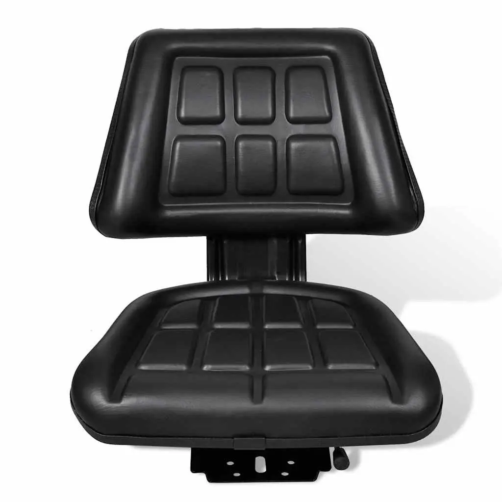 Tractor Seat Padded Foam Backrest Black