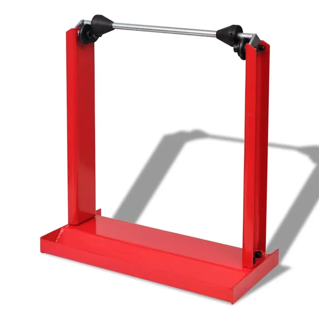 Motorcycle Wheel Balancer Stand Gravity Based Adjustable Cones Steel Red
