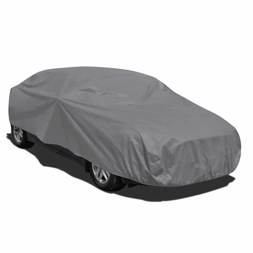 Sedan Cover M Size Grey Nonwoven Fabric Automotive Protection Storage