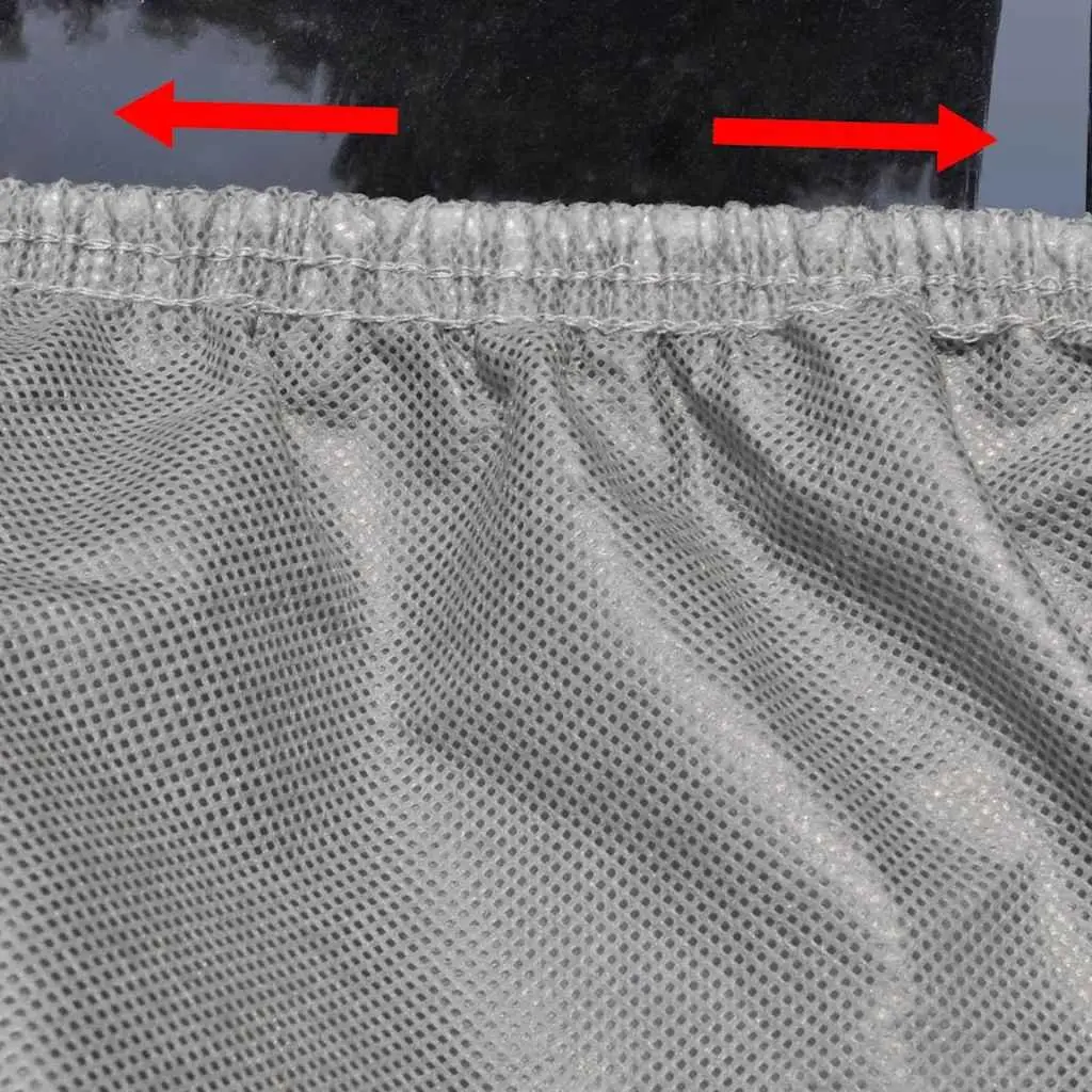 Sedan Cover M Size Grey Nonwoven Fabric Automotive Protection Storage