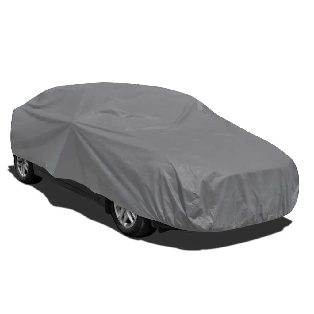 Car Cover Grey Nonwoven Fabric XXL Sedan Vehicle Storage Protection Dust Block