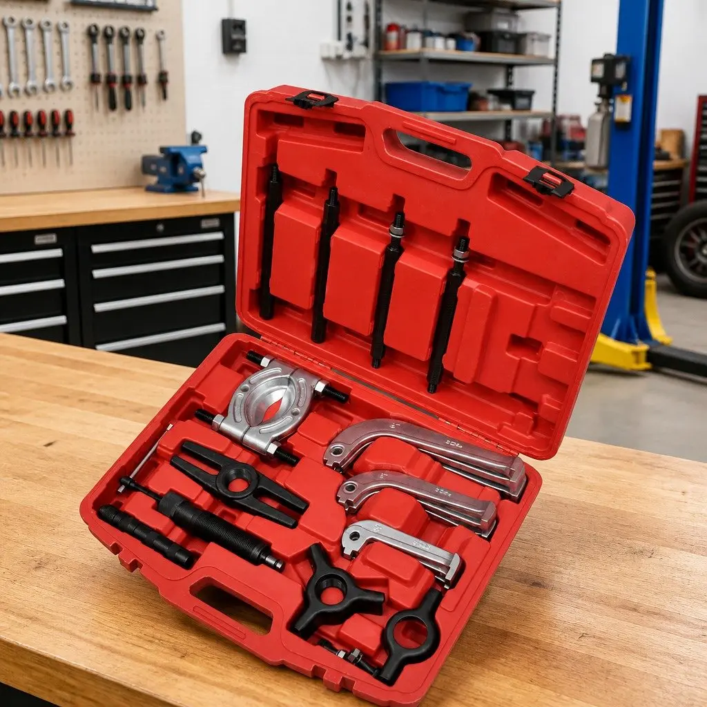 25-Piece Hydraulic Bearing Puller Tool Kit