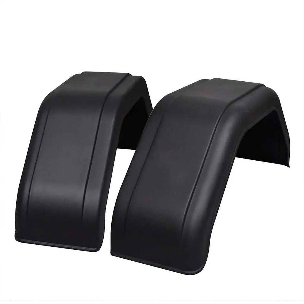 Mudguard Set for Trailers 220 x 760 mm Black