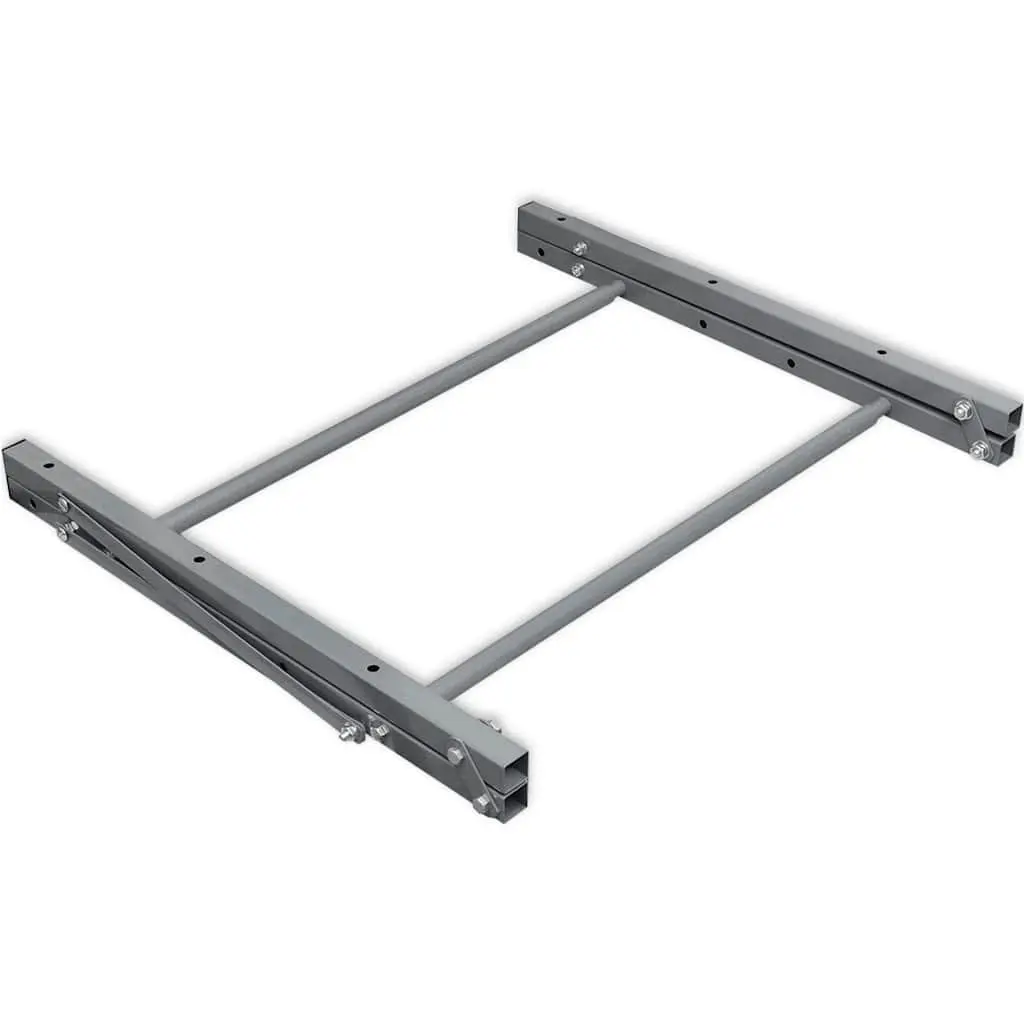 Foldable Tyre Rack Wall Mounted Adjustable Steel 81-122cm