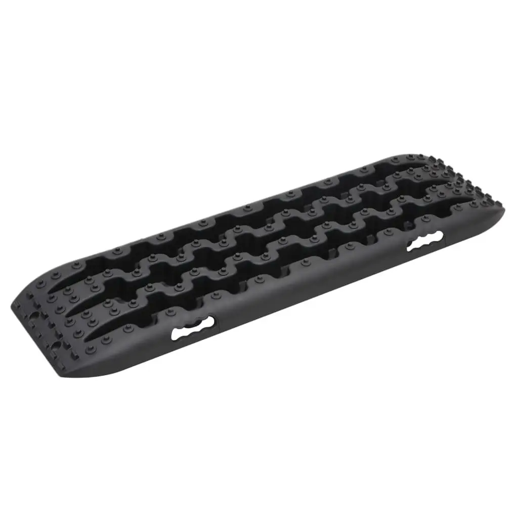 Traction Boards 2 pcs Black Nylon Off-Road Recovery Track Wheel Anti-Slip Teeth