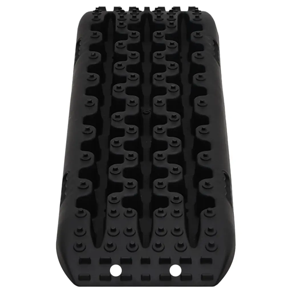 Traction Boards 2 pcs Black Nylon Off-Road Recovery Track Wheel Anti-Slip Teeth