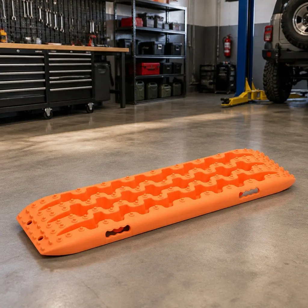 Traction Boards 2 Pieces Orange Recovery Nylon Off-Road Emergency Vehicle Track