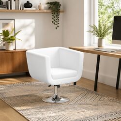 Your Perfect White Swivel Armchair Awaits
