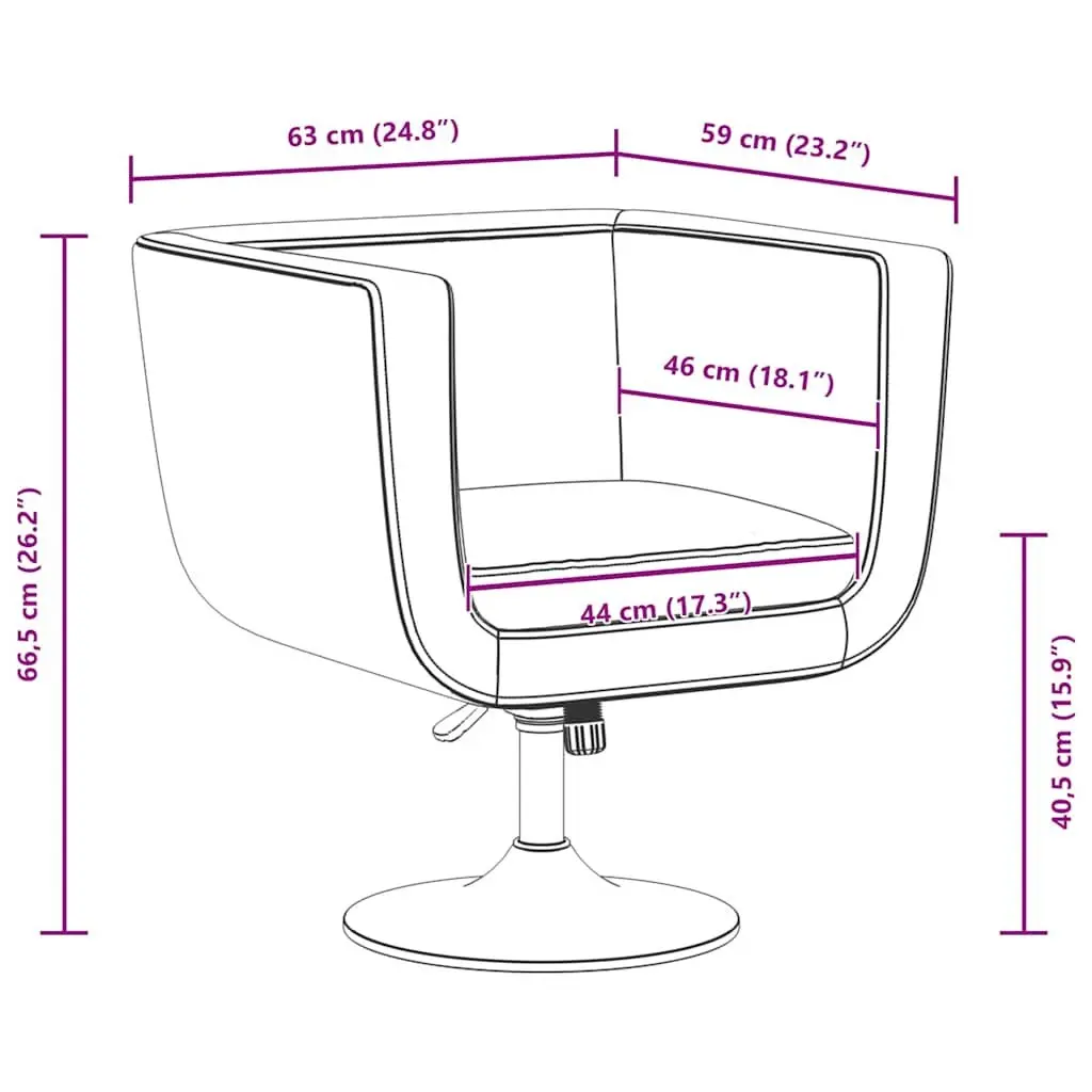 White Swivel Armchair