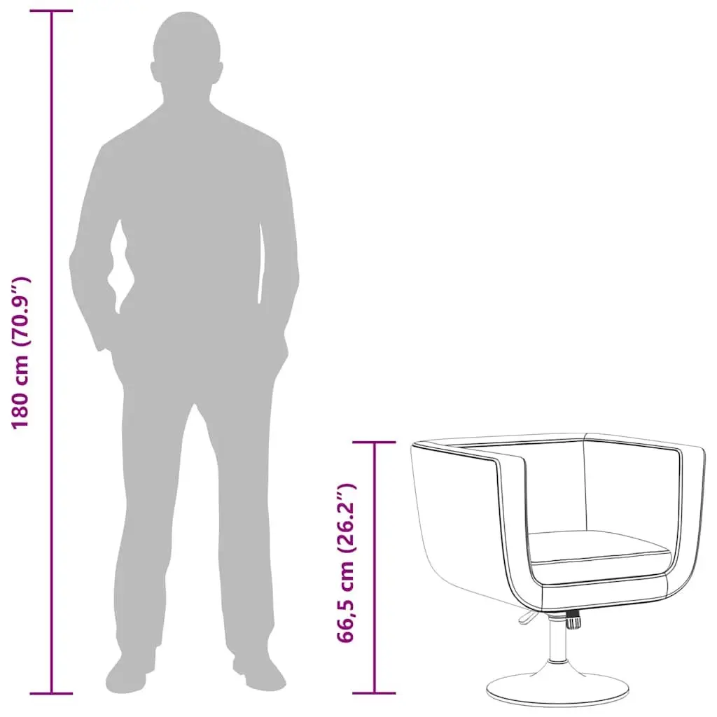 White Swivel Armchair
