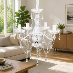 Friendly 5-Bulb Crystal Chandelier for Your Home