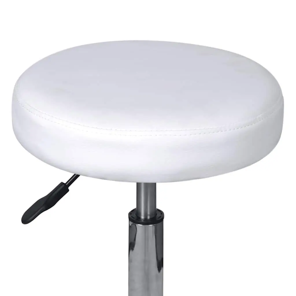 White Office Stool