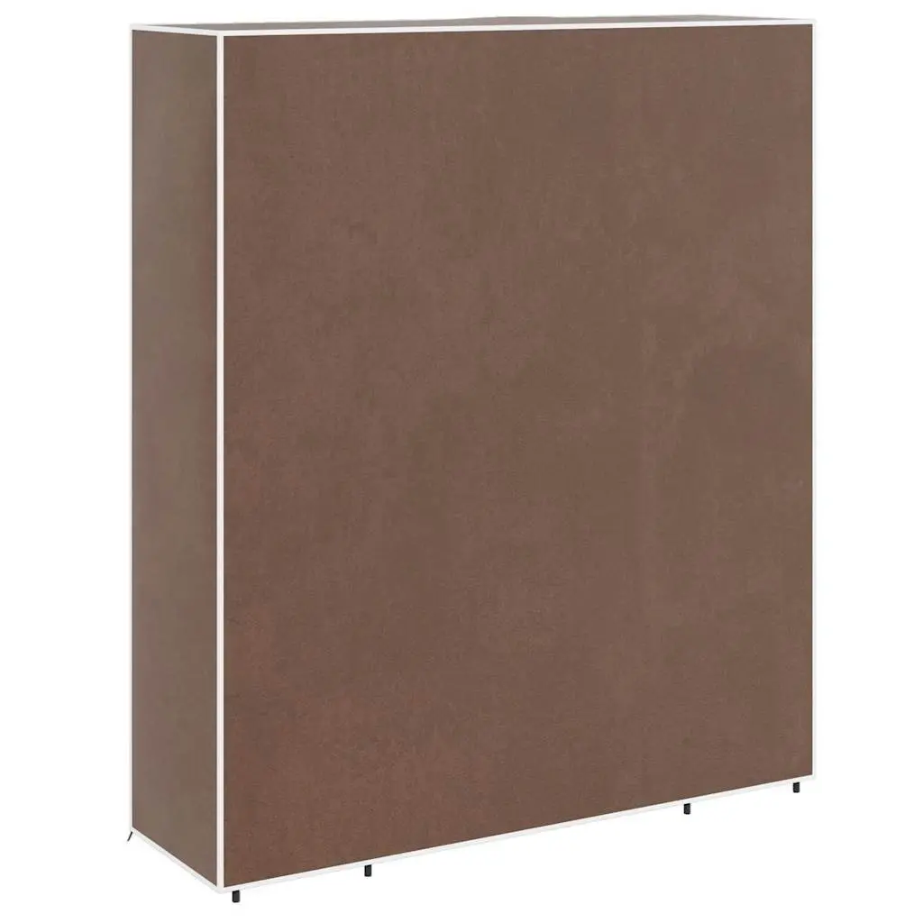 Portable Wardrobe Cabinet Brown Fabric 45x150x176 cm