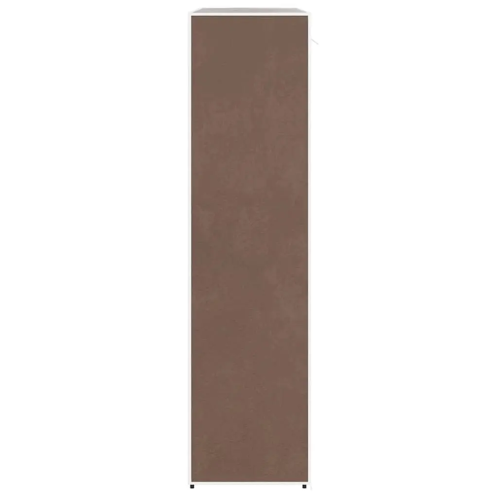 Portable Wardrobe Cabinet Brown Fabric 45x150x176 cm