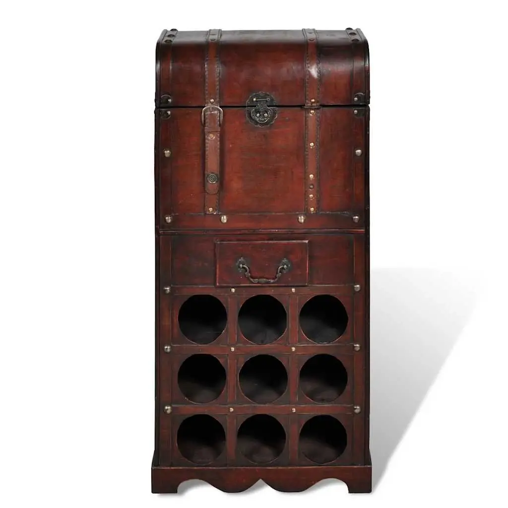 Wooden Wine Rack for 9 Bottles