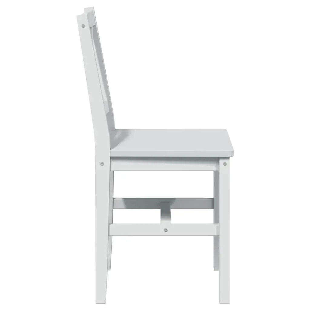 5 Piece Dining Set White Dining Table and 4 Chairs Kitchen Dining Room Furniture