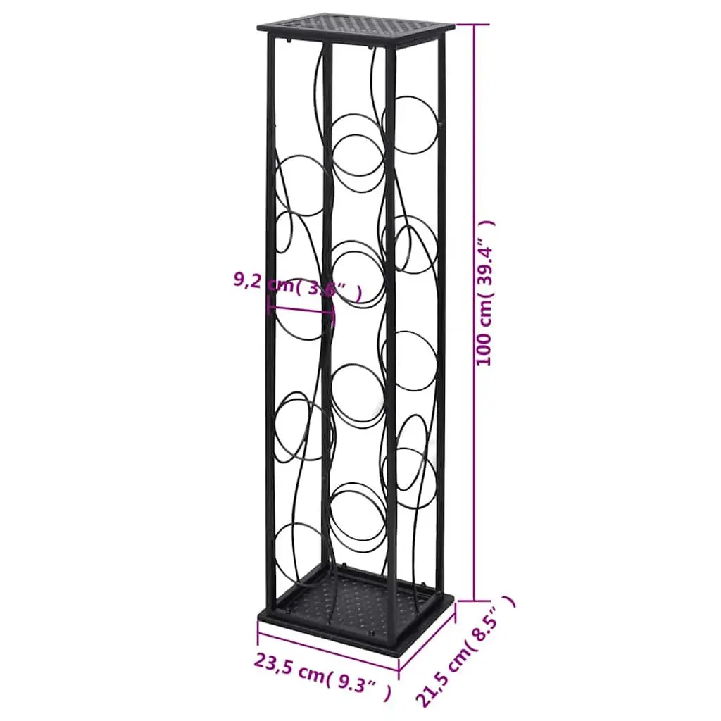 8-Bottle Wine Rack for Style and Function