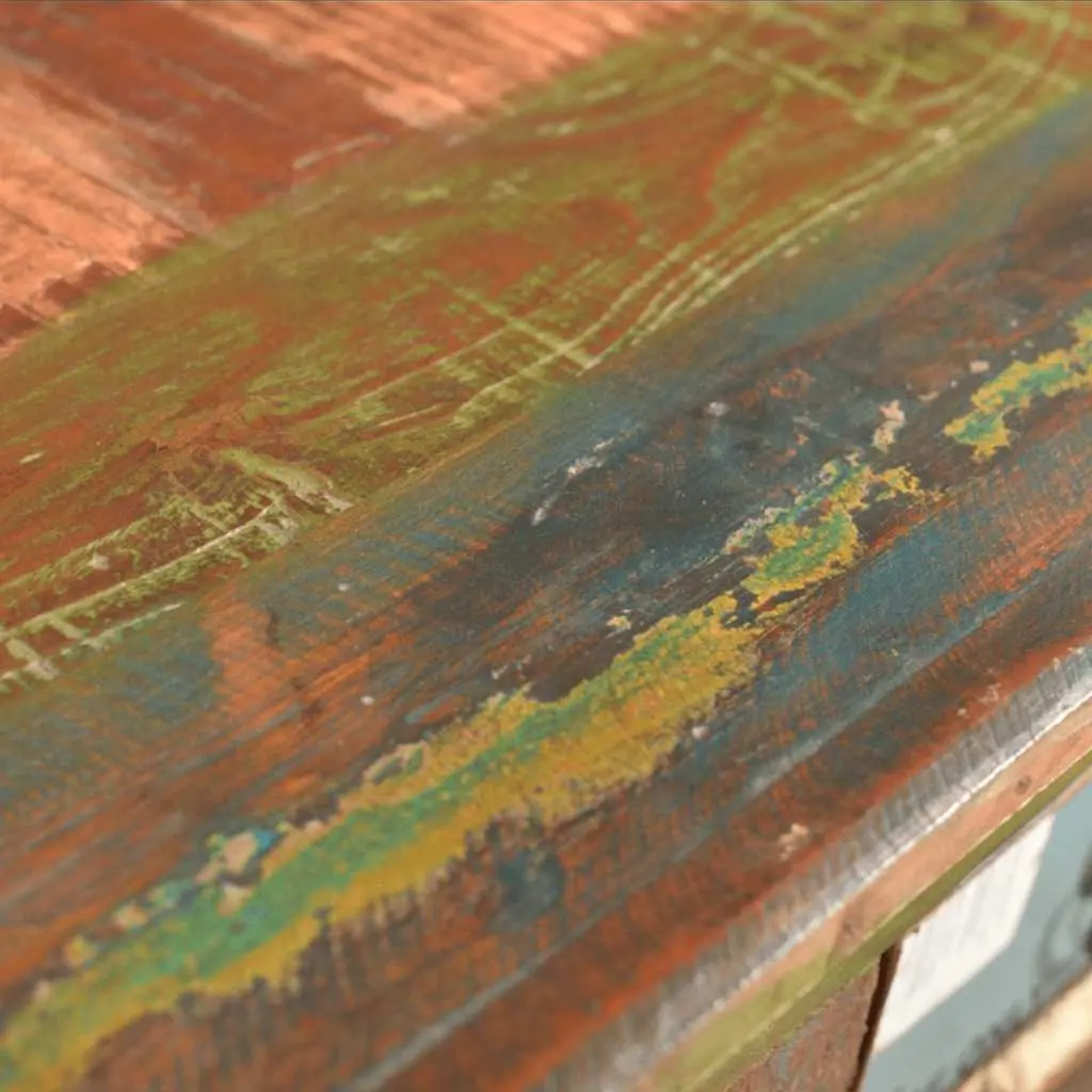 Reclaimed Wood Chest of Drawers Vintage Style 4 Drawer Brown Furniture