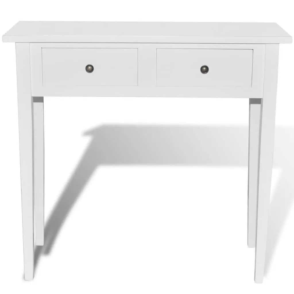 White Console Table with Ample Storage