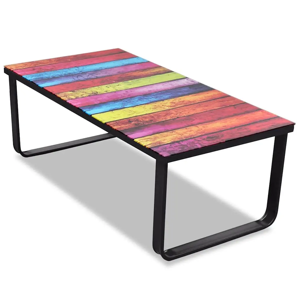 Coffee Table with Rainbow Top