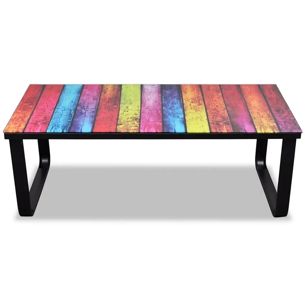 Coffee Table with Rainbow Top
