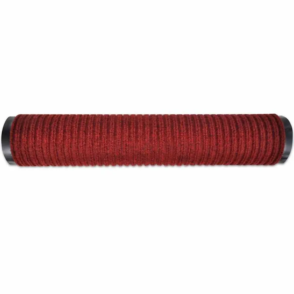 Door Mat Red 90 x 60 cm Non-Slip PVC Entrance Floor Protection Indoor Outdoor