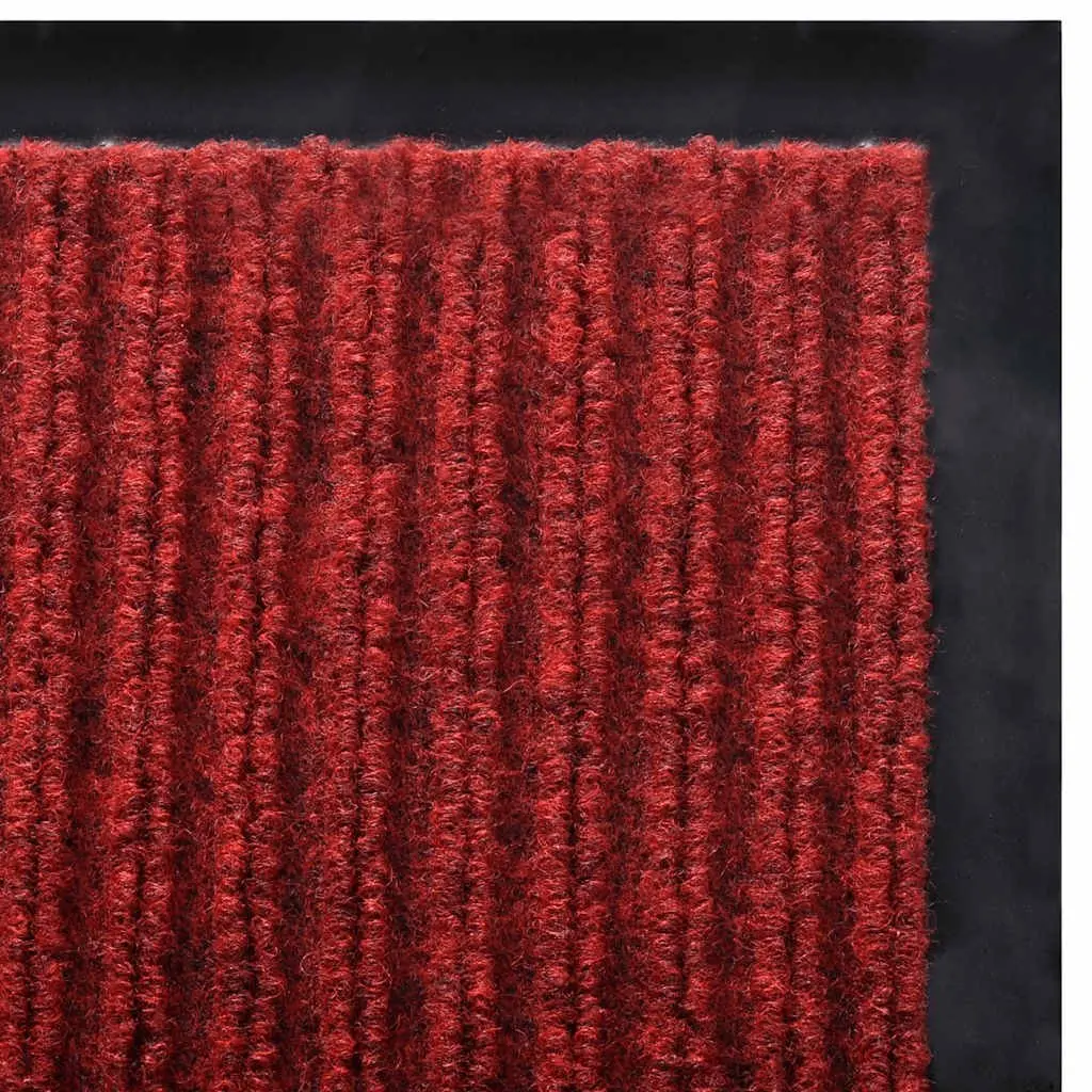 Door Mat Red 90 x 60 cm Non-Slip PVC Entrance Floor Protection Indoor Outdoor