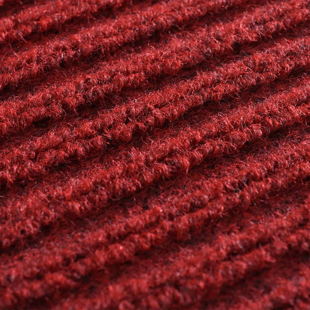 Door Mat Red 90 x 60 cm Non-Slip PVC Entrance Floor Protection Indoor Outdoor
