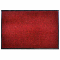 Friendly Red Door Mat 90 x 120 cm for Your Entryway