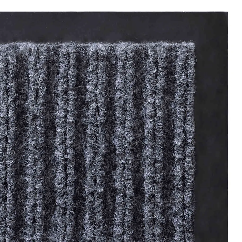 Door Mat Grey Non-Slip PVC Backing 120 x 180 cm