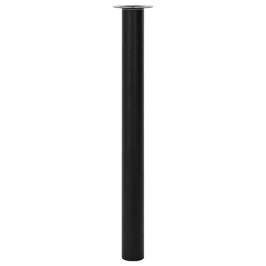 Adjustable Black Telescopic Table Legs Replacement Pair Height Range 710 to 1100 mm