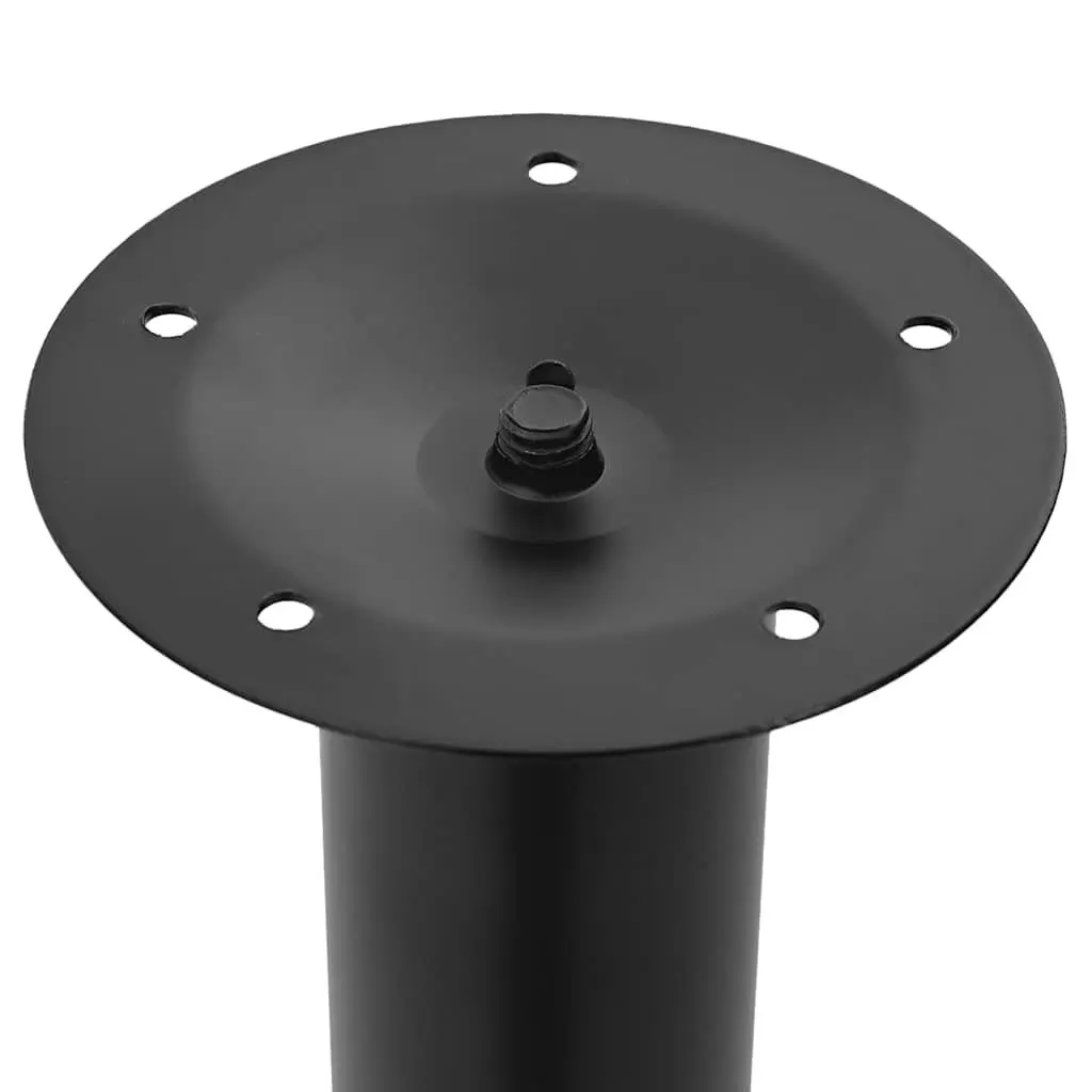 Adjustable Black Telescopic Table Legs Replacement Pair Height Range 710 to 1100 mm