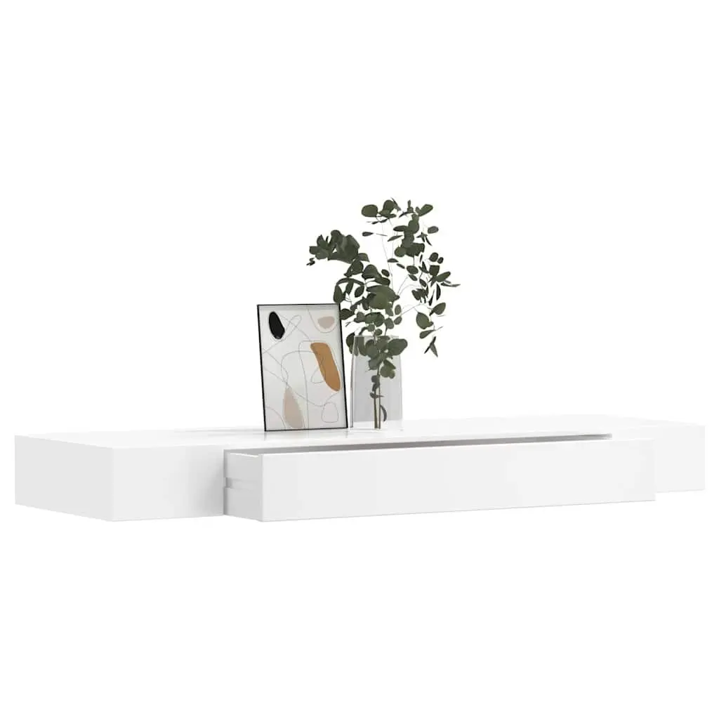 White Wall Shelf for Display and Storage