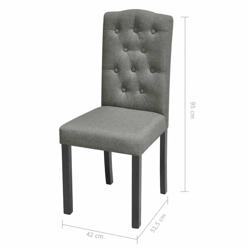 Grey Dining Chairs Set of 2